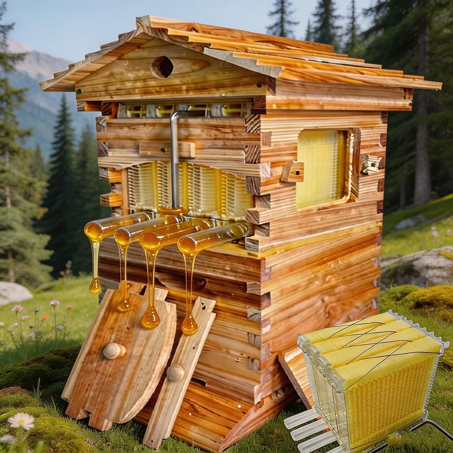 Caja de madera para colmena de - Beehive Frame Wax reseña y precio