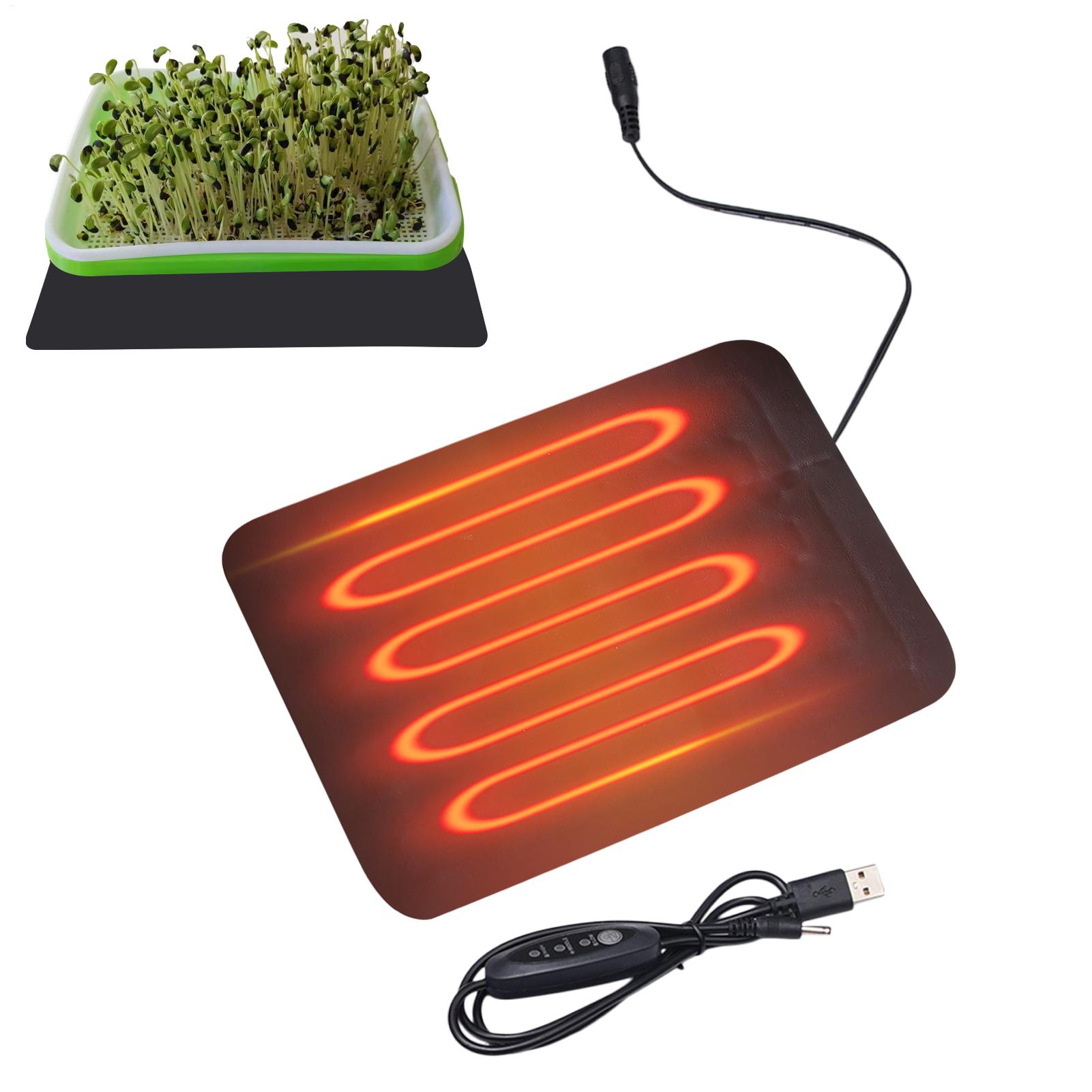 Alfombrillas térmicas USB de 8 - Seedling Heat Mat reseña y precio